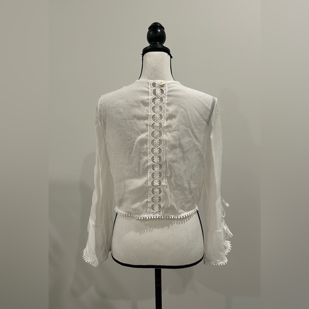 Elan Delicate Tie Front Top - Picture 5 of 5